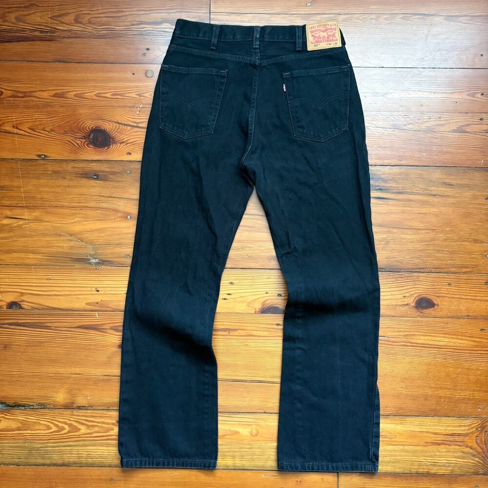 Levi's 517 Bootcut Jeans Men's Size 32x32 Black Denim Cotton Pants Vintage